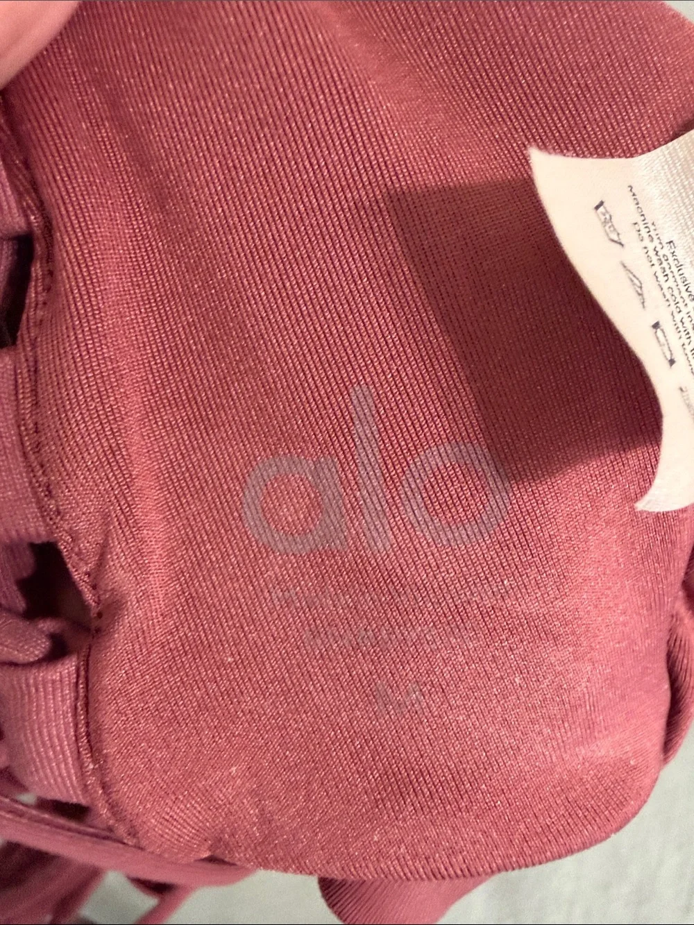 ALO Yoga Mauve Rose High-Neck Crop Tank